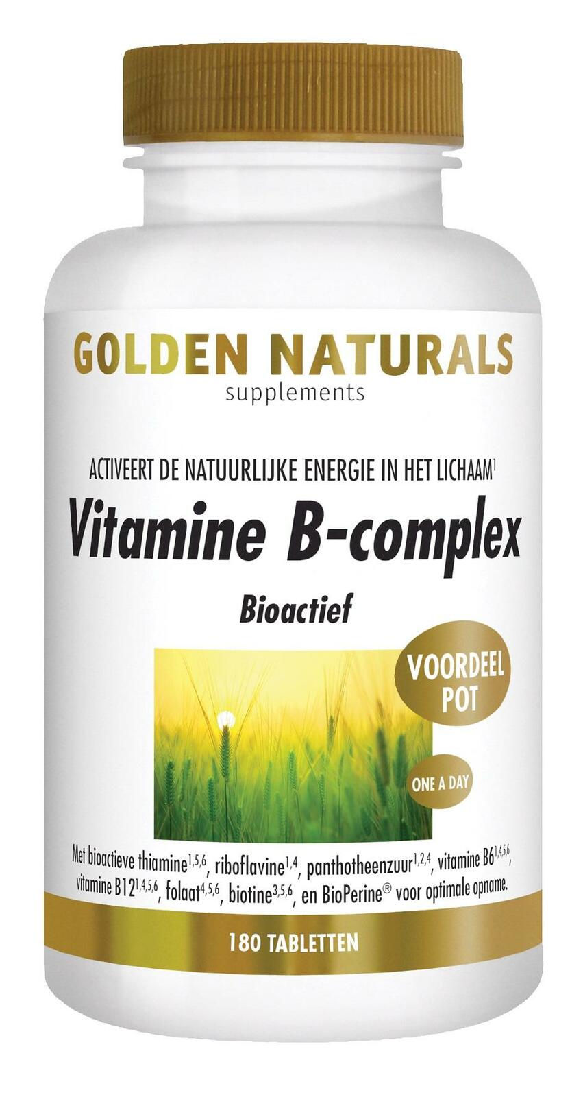 Golden Naturals Vitamine B-complex Tabletten