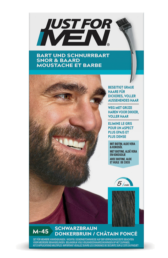 Just For Men Snor & Baard Haarkleuring - M45 Donkerbruin
