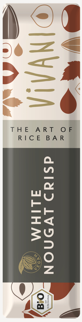 Vivani Chocolade Reep White Nougat Crisp