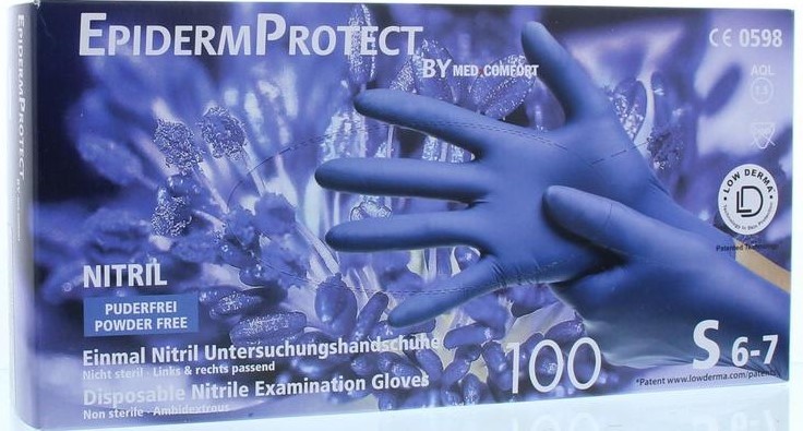 CMT EpidermProtect Nitriel Onderzoekhandschoen Poedervrij