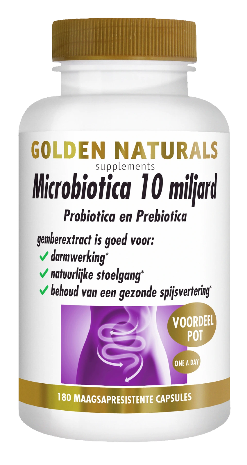 Golden Naturals Microbiotica 10 Miljard Capsules