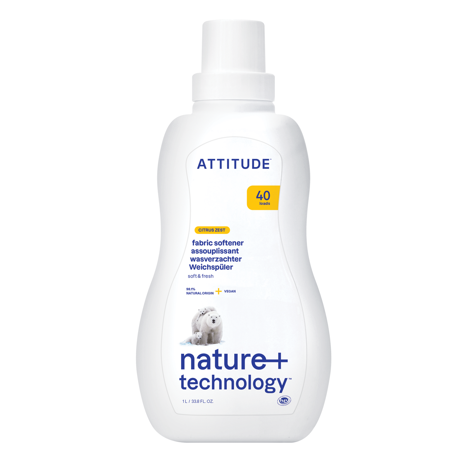 Attitude Fabric Softener Citrus Zest