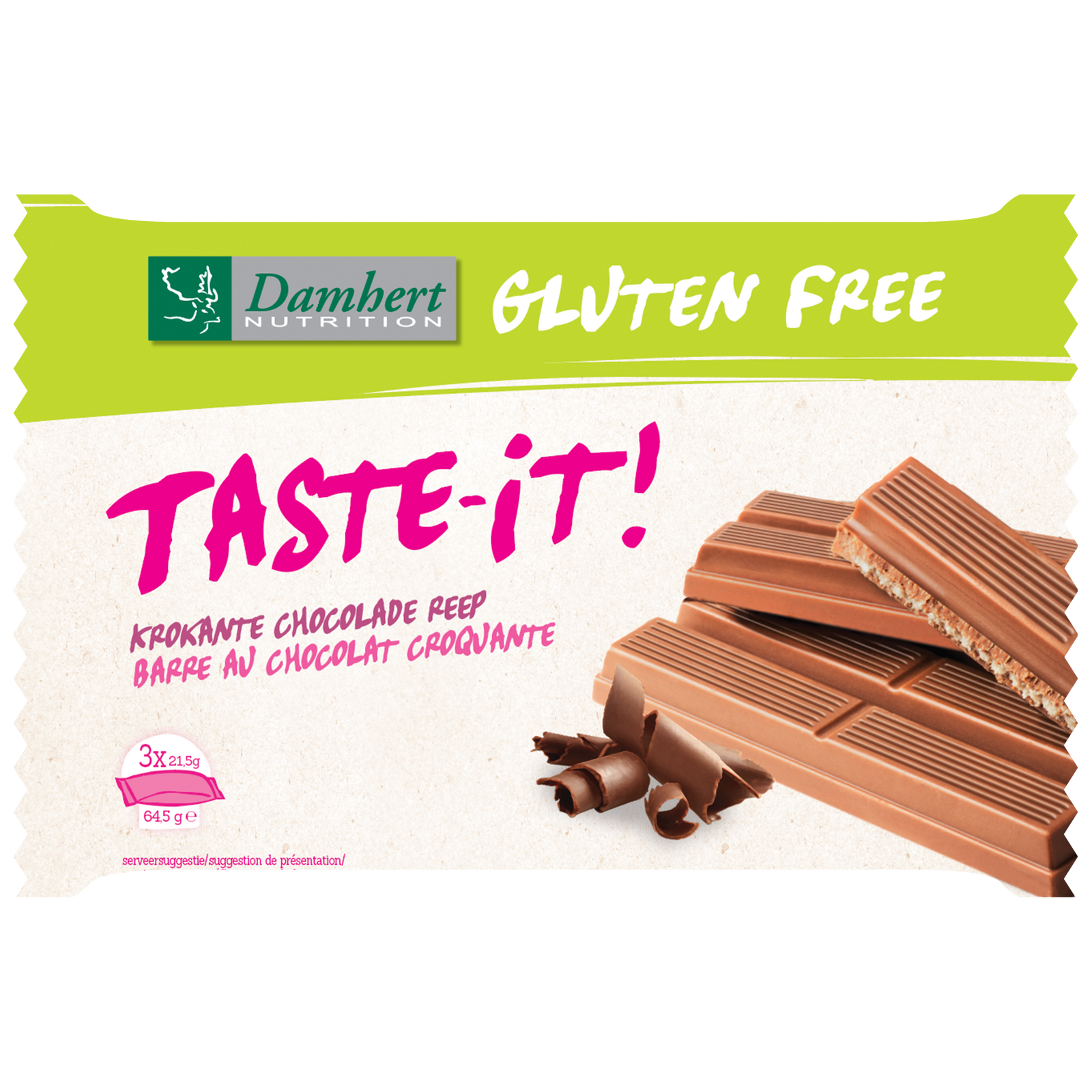 Damhert Taste-it Krokante Chocoladereep
