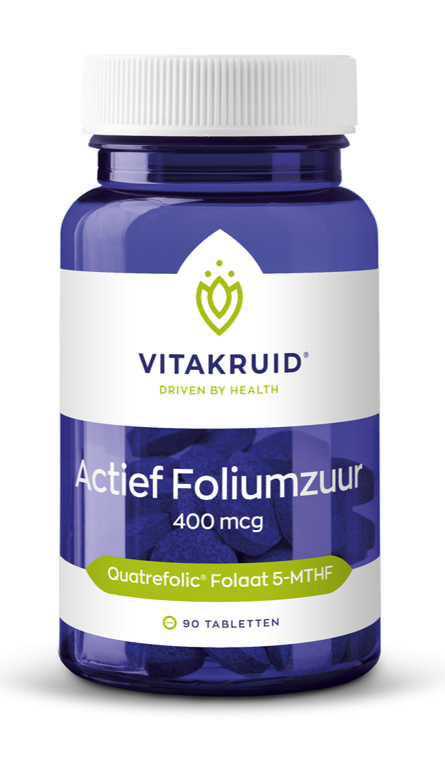 Vitakruid Actief Foliumzuur Quatrefolic® 5-MTHF 400 mcg