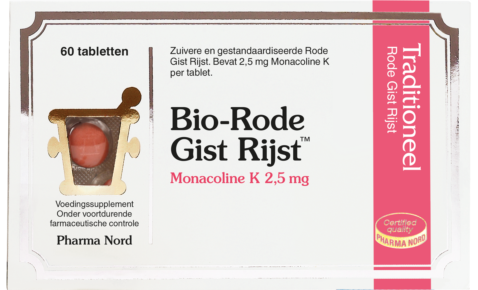 Pharma Nord Bio-Rode Gist Rijst Tabletten