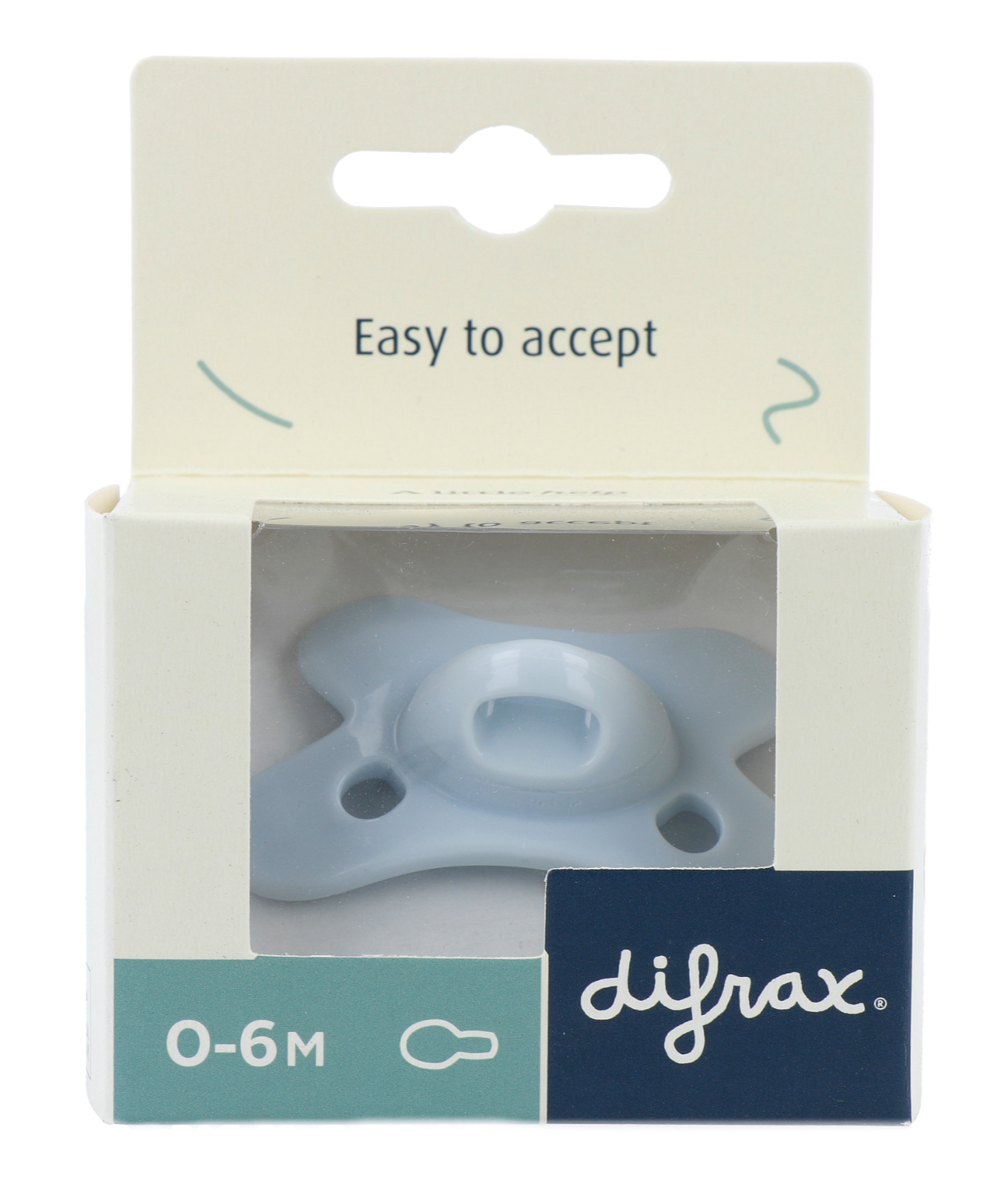 Difrax Fopspeen Natural 0-6 Maanden  Natural Uni Ice