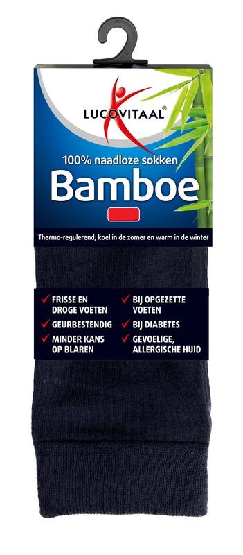 Lucovitaal Bamboe Sokken Blauw 43-46