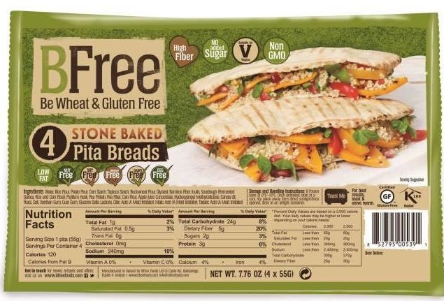 BFree Stone Baked Pitabroodjes