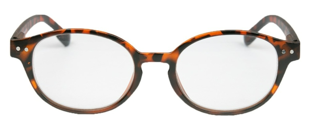 Melleson Optics Leesbril +1.00 Mat Havanna Rond