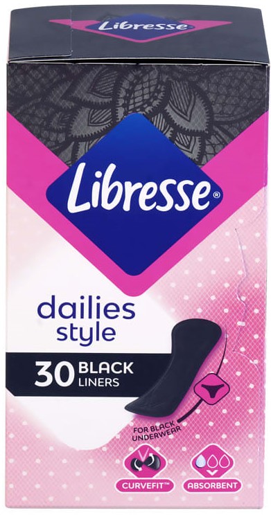 Libresse Dailies Style Inlegkruisjes Zwart