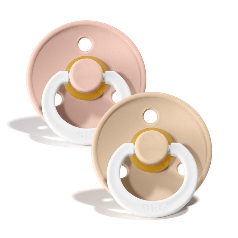 BIBS Glow Fopspeen 6-18 Maanden Vanilla/Blush