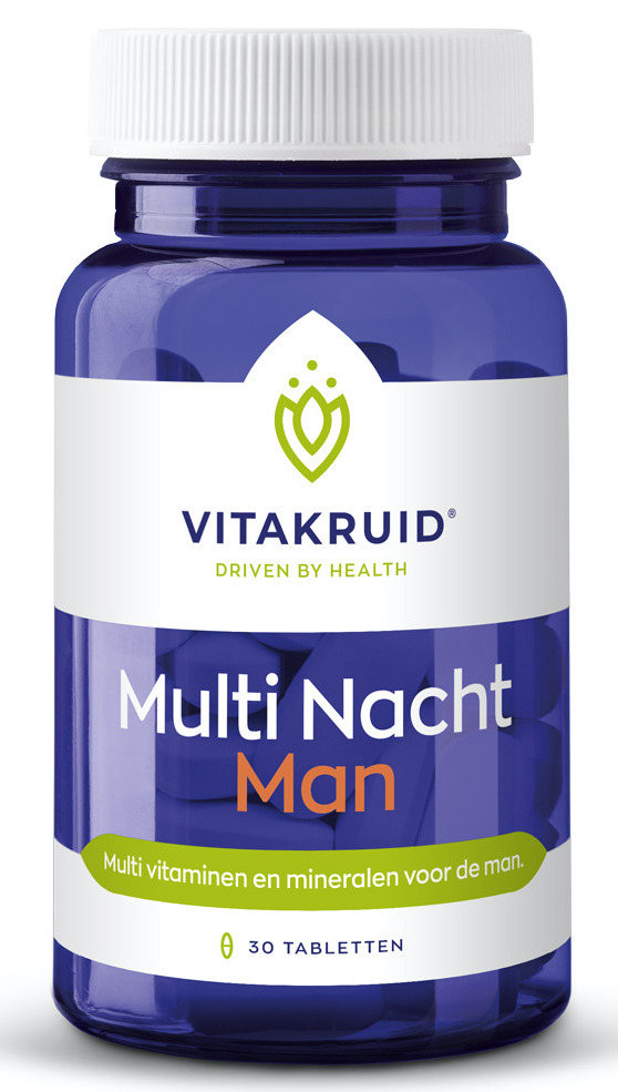 Vitakruid Multi Nacht Man 100% Vegan Tabletten