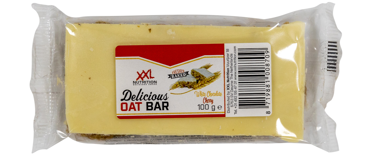 XXL Nutrition Delicious Oat Bar - Witte Chocolade/Kersen