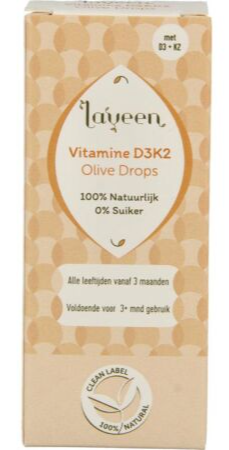 Laveen Vitamine D3K2 Olive Drops - Vitamine D3K2 druppels