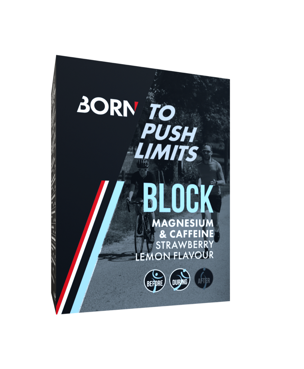 Born Block Magnesium & Caffeine - Strawberry Lemon