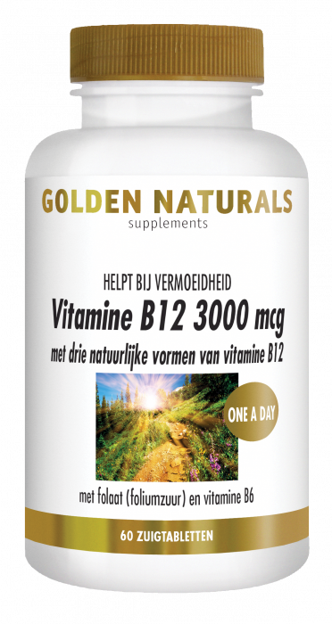 Golden Naturals B12 3000mcg Zuigtabletten