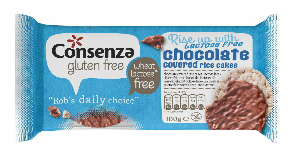 Consenza Glutenvrije Chocolade Rijstwafels