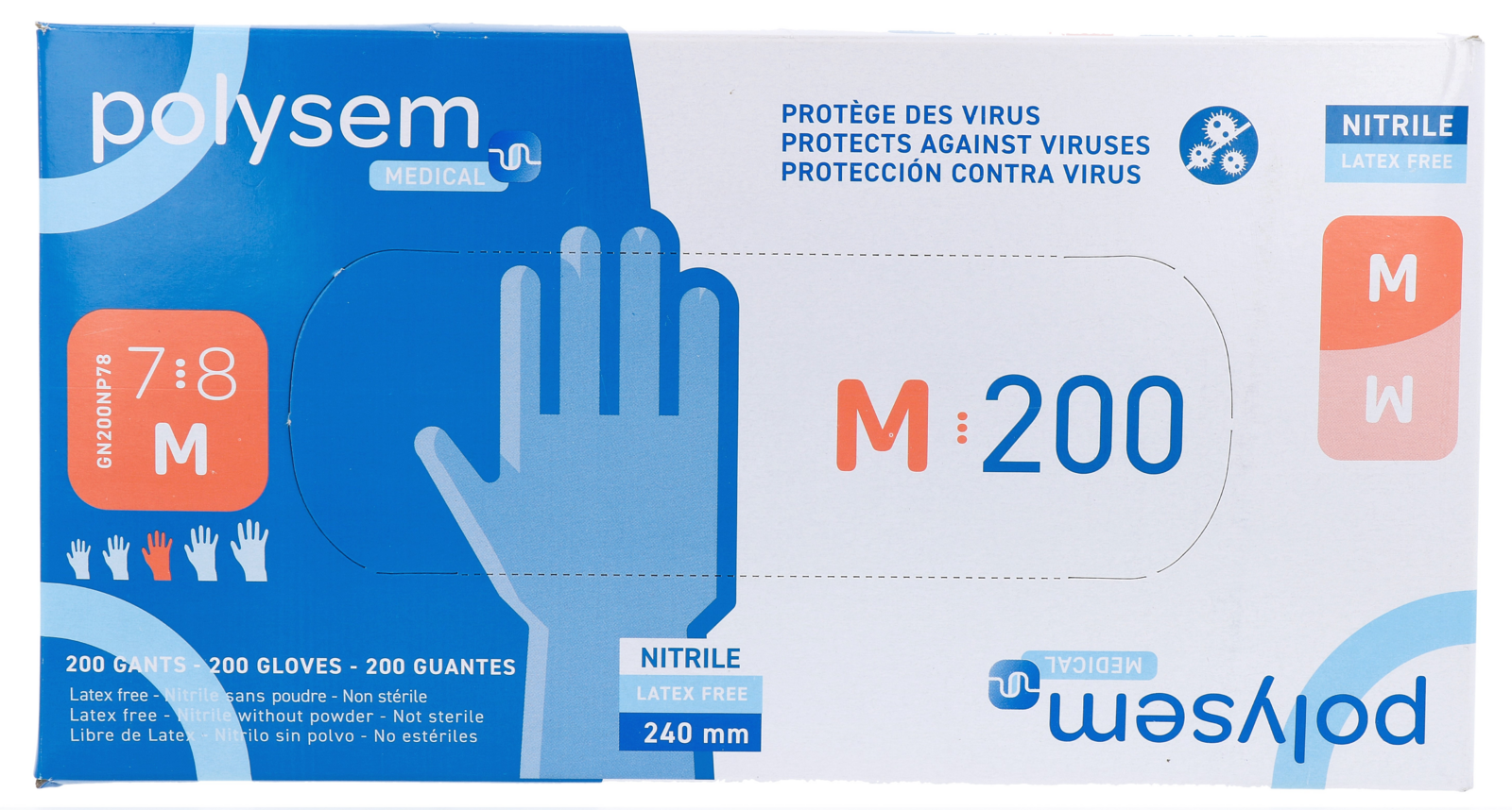 Polysem Nitril Handschoenen Maat M