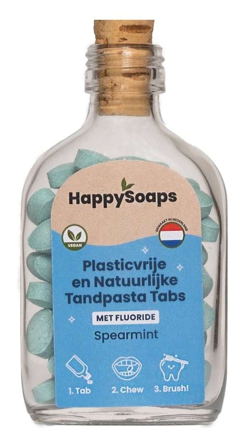Happysoaps Fluoride Tandpasta Spearmint Tabs