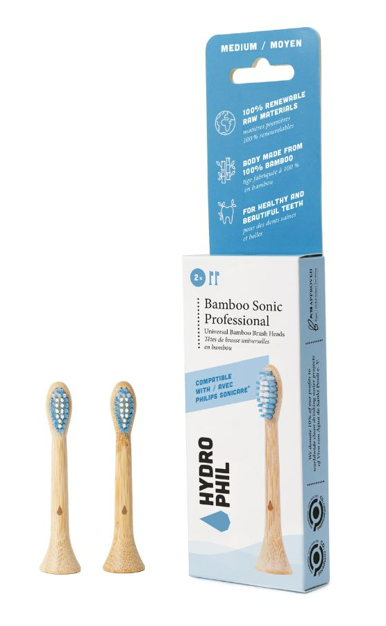 Hydrophil Sonicare Bamboe Opzetborstels Medium Soft