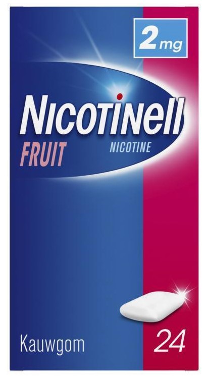 Nicotinell Kauwgom Fruit 2 mg - voor stoppen met roken