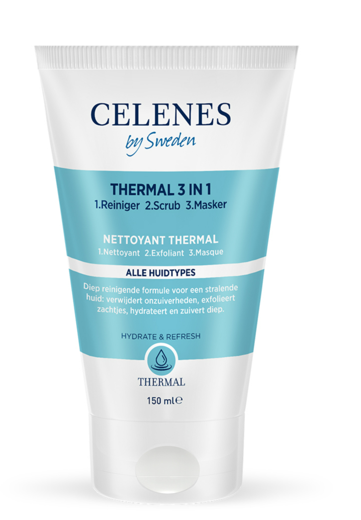 Celenes by Sweden Thermal Thermische 3 in 1 Reinigende Peelingmasker