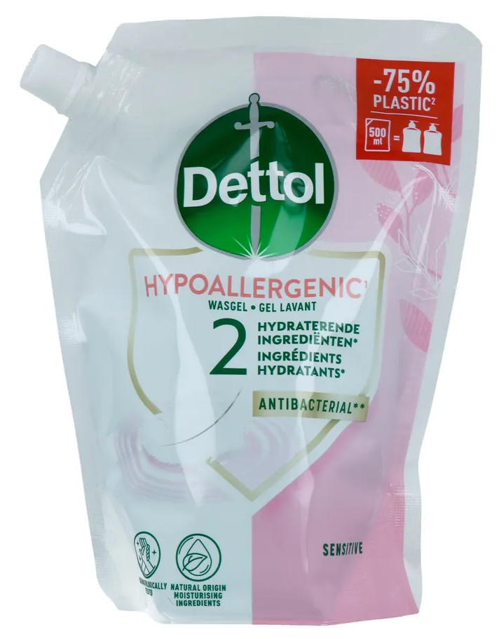 Dettol Hypoallergenic Wasgel Sensitive Navulling