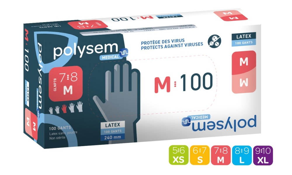 Polysem Latex Handschoenen Maat M