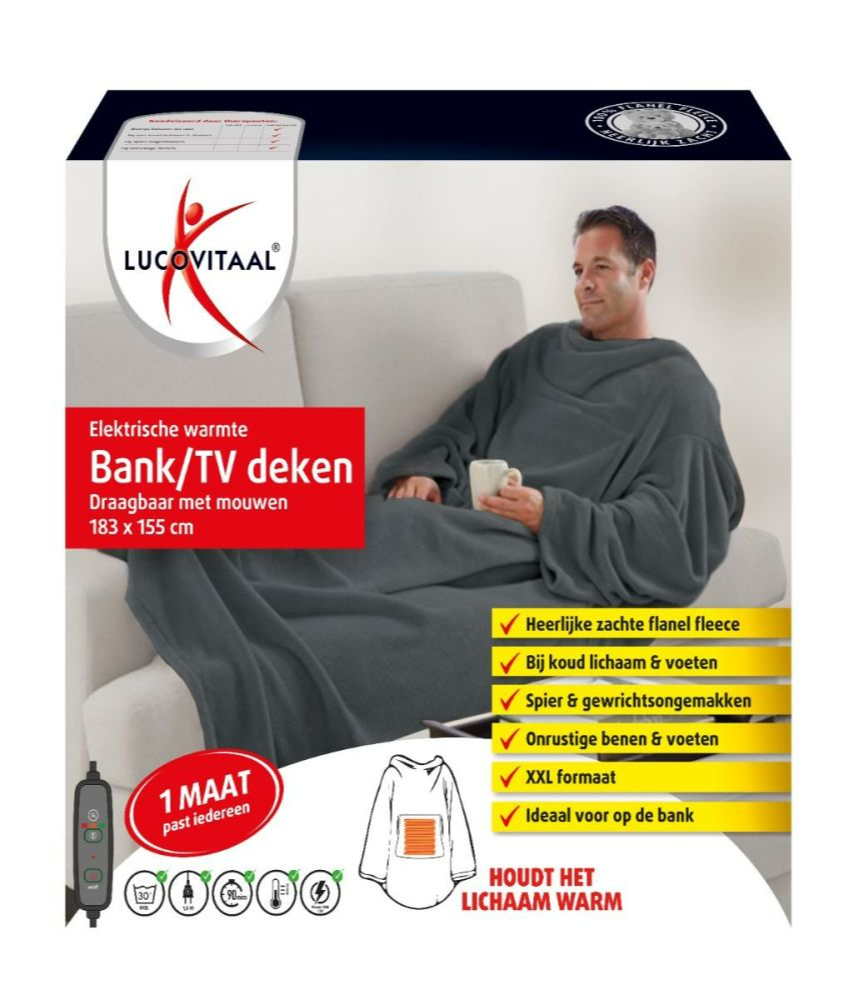 Lucovitaal Elektrische Warmte Bank / TV Deken
