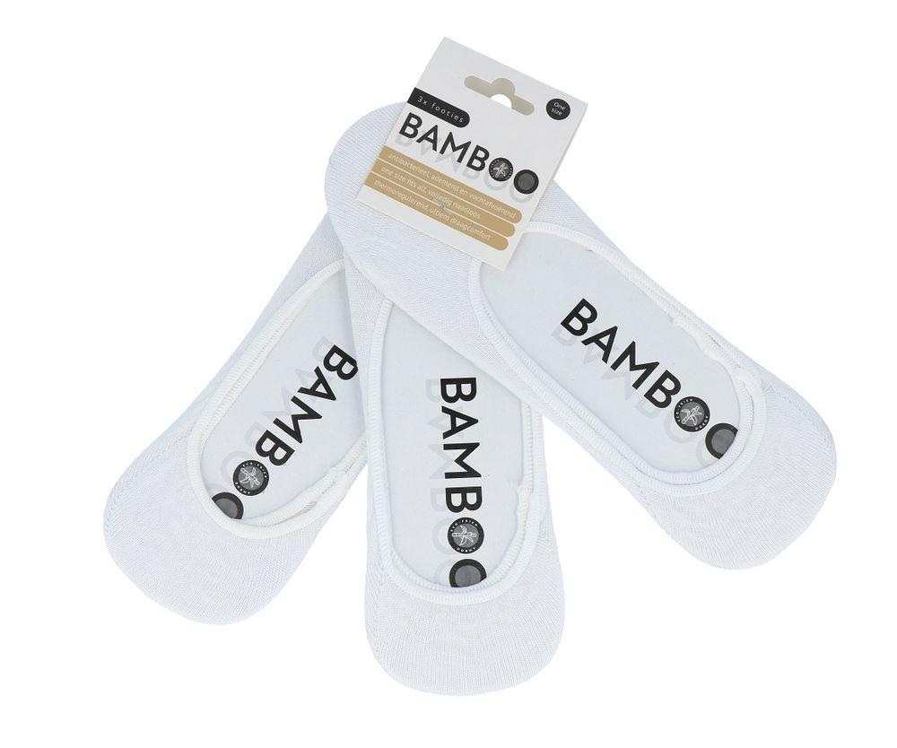 Naproz Bamboo Airco Footies Wit 3-pack One Size