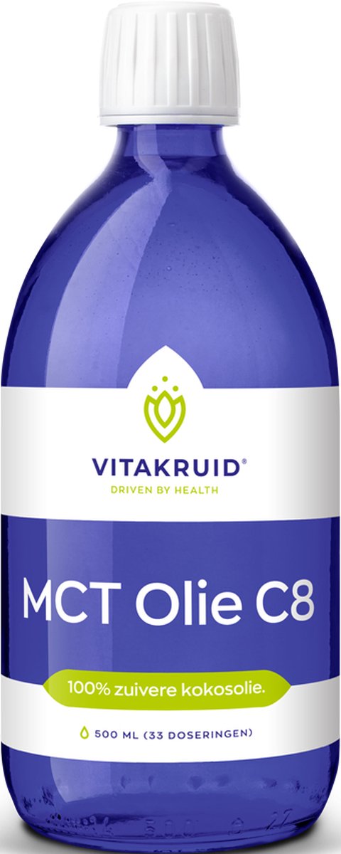 Vitakruid MCT Olie C8 100% zuivere & duurzame kokosolie