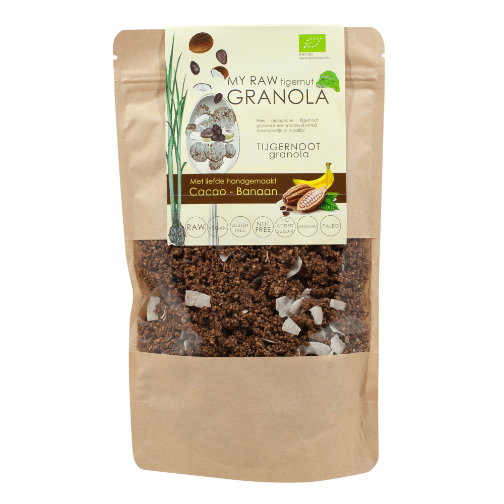 Vitiv My Raw Tigernut Granola Cacao Banaan