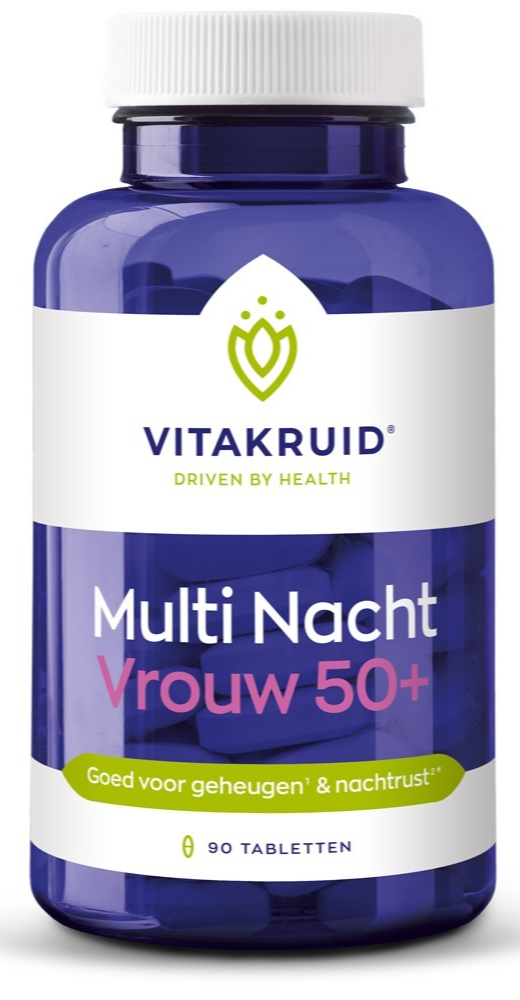 Vitakruid Multi Nacht Vrouw 50+ 100% Vegan