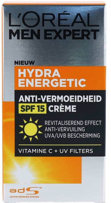 L'Oréal Paris Men Expert Hydra Energetic Anti Vermoeidheid Creme SPF 15