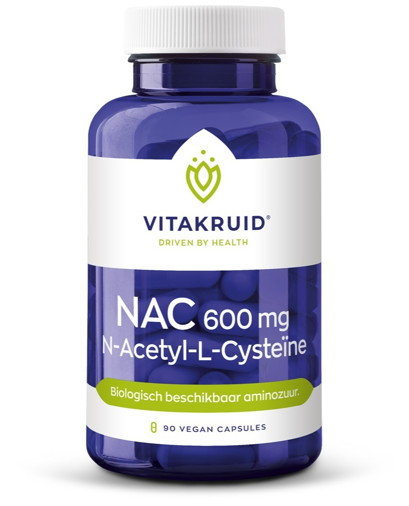 Vitakruid NAC 600 mg N-Acetyl-L-Cysteïne Capsules