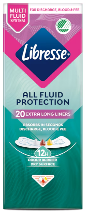 Libresse All Fluid Protection Extra Long Inlegkruisjes