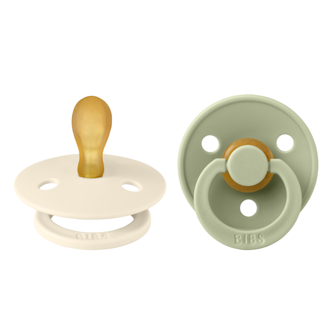 BIBS Fopspeen 0-6 Maanden Symmetrical Ivory/Sage