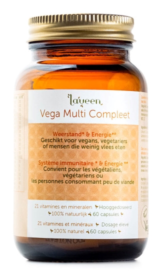 Laveen Vega Multi Capsules - Multivitamine met extra B12
