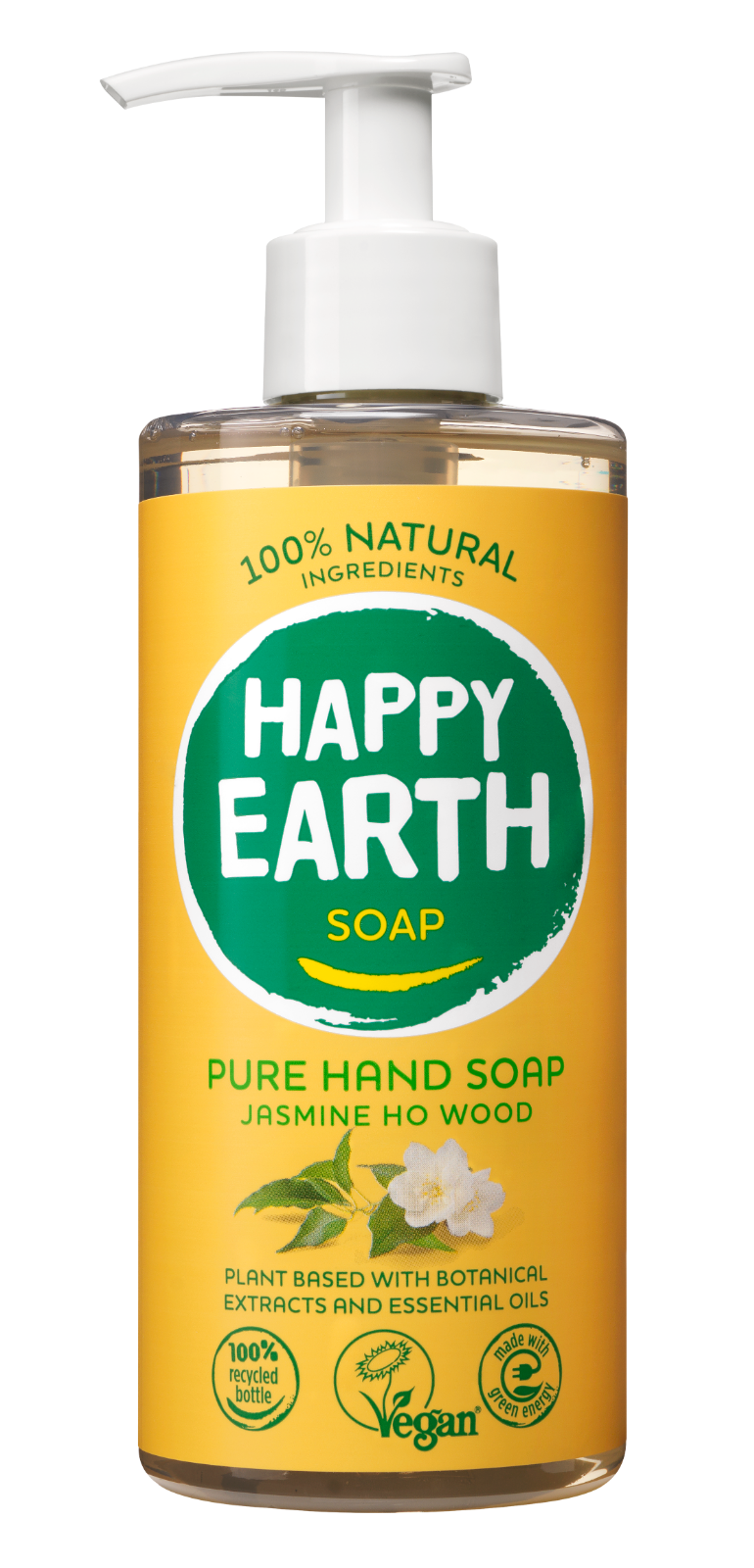 Happy Earth 100% Natural Handsoap Jasmine Ho Wood