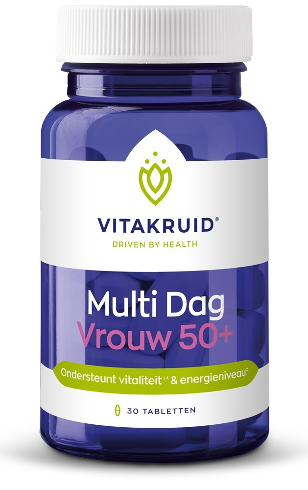 Vitakruid Multi Dag Vrouw 50+ 100% Vegan 30