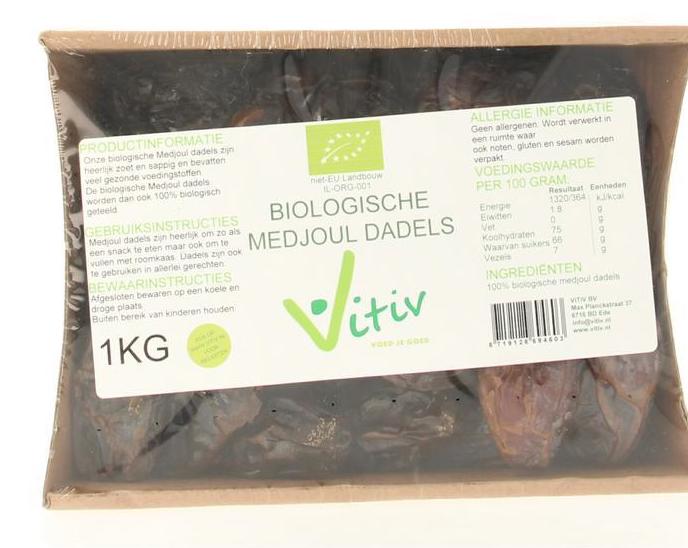 Vitiv Biologische Medjoul Dadels Doos