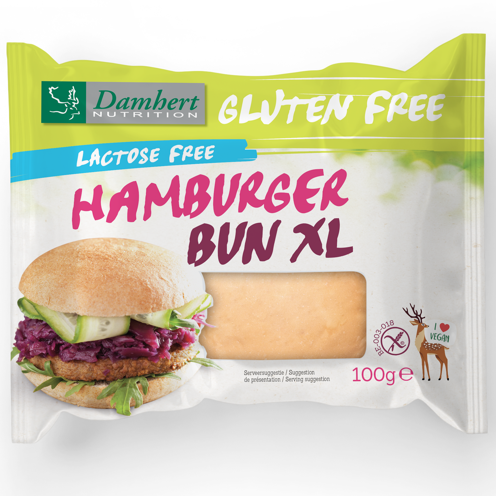 Damhert Glutenvrije Hamburger Bun XL
