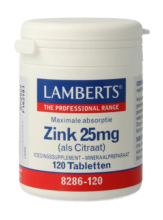 Lamberts Zink Citraat 25 mg Tabletten