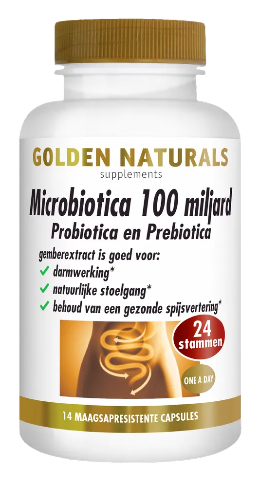 Golden Naturals Microbiotica 100 Miljard Capsules