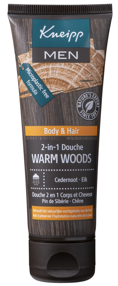 Kneipp Men Body & Hair 2-in-1 Douche Warm Woods Cedernoot Eik