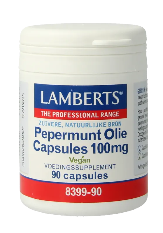 Lamberts Pepermuntolie 100mg Capsules