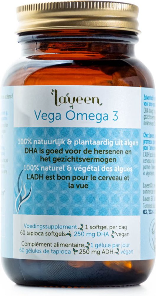 Laveen Vega Omega 3 Softgels - DHA uit microalgen