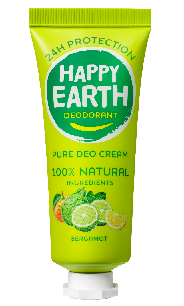 Happy Earth 100% Natural Deo Cream Bergamot