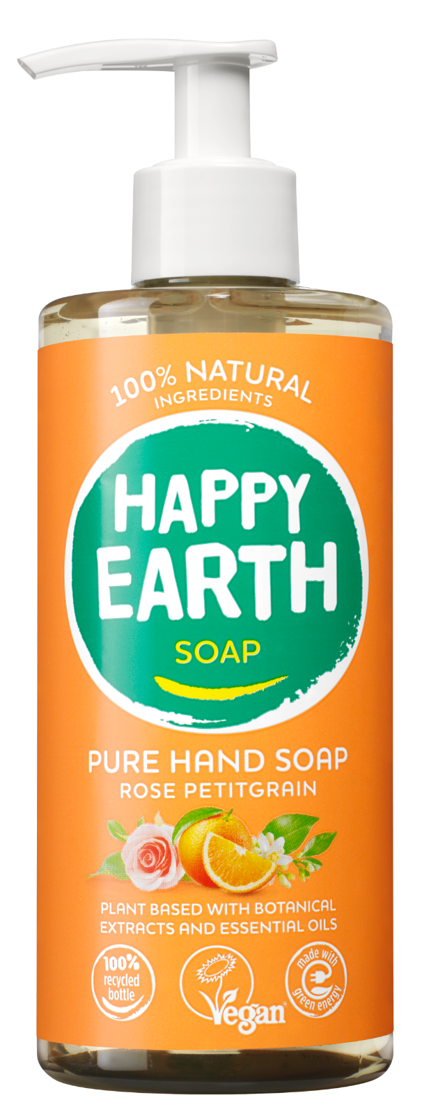 Happy Earth 100% Natural Hand Soap Rose Petitgrain