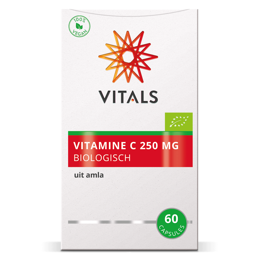 Vitals Vitamine C 250mg Biologisch Capsules